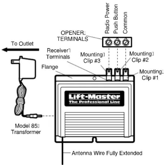 LiftMaster 520 - MOUNTING ON RESIDENTIAL OPENERS - 3
