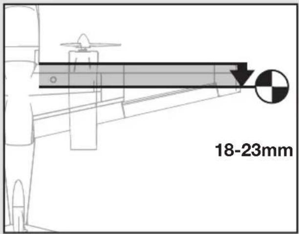 E-flite UMX Aero Commander - Center of Gravity (CG) - 5