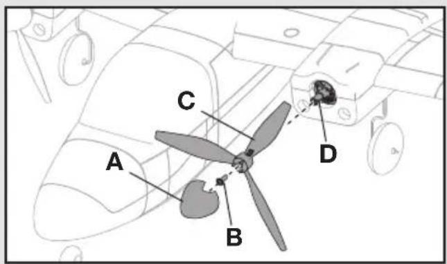 E-flite UMX Aero Commander - Propeller - 1