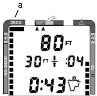 a DECO 80 FT 30 FT 1 :04 0:43