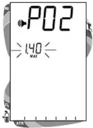 P02 ÷140 MAX O₂ ATR