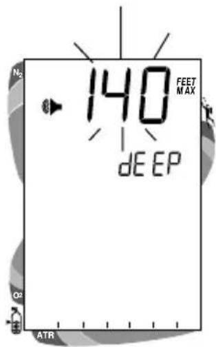 N₂ 140 FEET MAX dE EP O₂ ATR