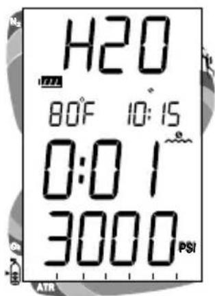 H2O 80°F 10:15 0:01 3000 PSI ATR