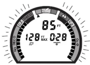 CZ DECO 85 FT 128 FT MAX 0:28 NO DECO CZ 0:28