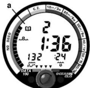 a C.Z. 10n/3m 20n/6m 20n/8m NO DECO 2 1:36 132 24 DATA 100 OCEANIC DECO