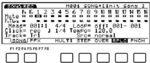YAMAHA EX5R - Und so rufen Sie den Song Record-Modus auf - 2