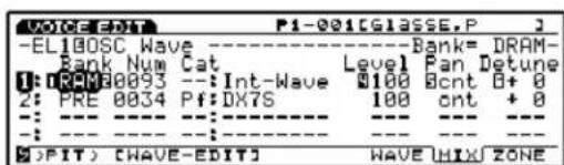 YAMAHA EX5R - [F3]: WAVE-EDIT - 1