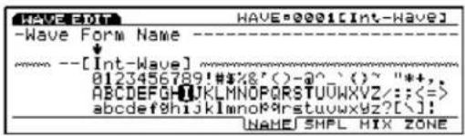 -Wave Form Name ↓ 0123456789!#%&'()~@^`()~ "*+, ABCDEFGHIJKLMNOPQRSTUVWXYZ;;<=> abcdefghijklmnopqrstuvwxyz?[\]; NAME:SHFL MIX ZONE
