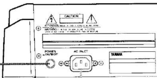 CAUTION ATTENTION WITH CONTROL Panel WARNING: 100% ON/OFF POWER ON/OFF AC INLET TRIMETER