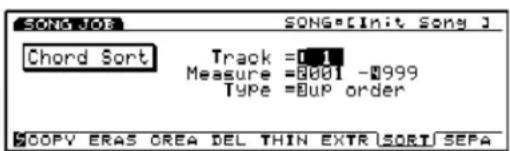 SONGJOS SONG=[Init Song J] Chord Sort Track =1.1 Measure =8001 -9999 Type =Bup order #COPY ERAS OREA DEL THIN EXTR SORT SEPA