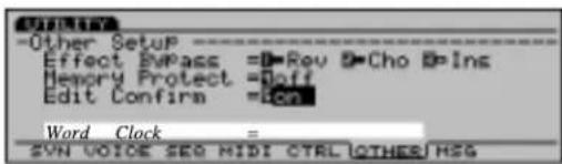 YAMAHA EX5R - ■ Word Clock - 1