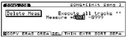 YAMAHA EX5R - Delete Measure - 1