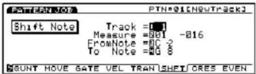 YAMAHA EX5R - Shift Note - 1