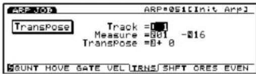 YAMAHA EX5R - Transpose - 1