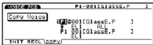 VOICE:03 P1-001[GLASSE,P] Copy Voice EPI0001[GlassE.P] ↓ EL1 ALL P1 001[GlassE.P] EL1 INIT REOL COPY
