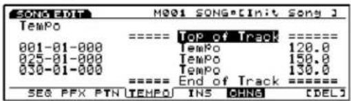 SONM-001 M001 SONG[Init Song 1] Tempo 001-01-000 025-01-000 030-01-000 TEMPo Tempo Tempo End of Track TEMPo INS CHNG CDELJ
