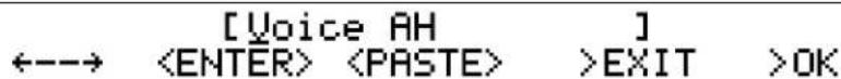 [Voice AH] ←→ ] >EXIT >OK