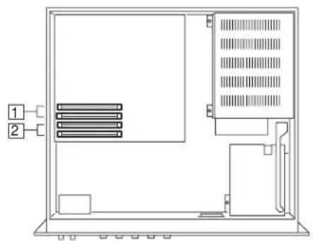 YAMAHA A3000 - Die SIMMs in die Speicher-Steckplätze einstecken. - 1