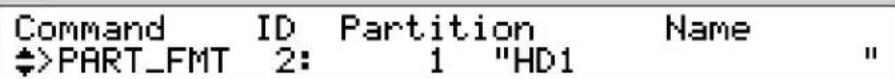 YAMAHA A3000 - PART\_FMT (Partition formatieren) - 1