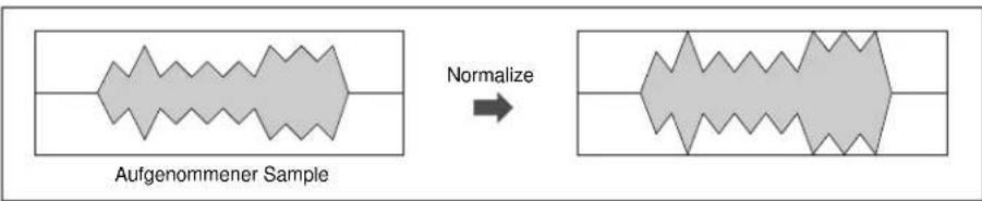 Normalized Aufgenommener Sample
