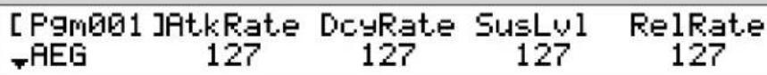 [Pgm001]AtkRate DcyRate SusLvl RelRate AEG 127 127 127 127