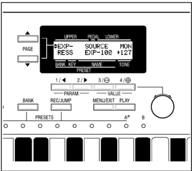 Hammond XK-System - ◆EXPRESSION PEDAL ASSIGNMENT - 1