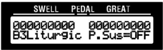 Hammond NEW C-3 - PLAY Mode - Numeric Display with parameters. - 1