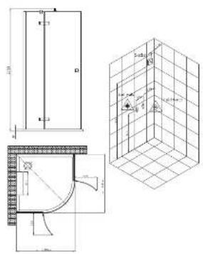 Eago DZ1009F12 - Elektro - und Wasserinstallation mit Duschtasse - 1