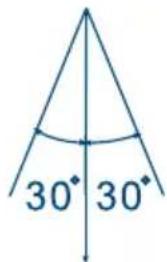 30° 30°