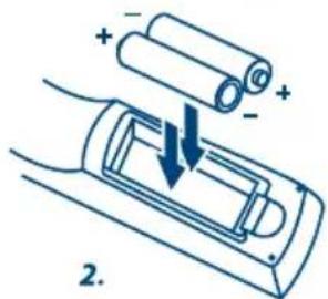 Diagram illustrating battery charging process with positive and negative charges and labeled component 2