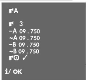 A 3 -A 09.750 ~A 09.750 -B 09.750 ~B 09.750 ISO ✓ i/ OK