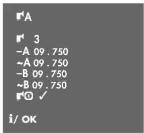 A 3 -A 09 . 750 ~A 09 . 750 -B 09 . 750 ~B 09 . 750 ✓ i/ OK