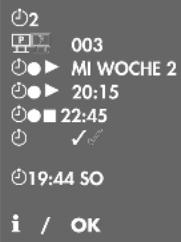 2 003 MI WOCHE 2 20:15 22:45 ✓ 19:44 SO i / OK