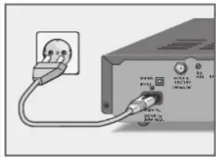 GRUNDIG STR 7122 Twin - Satellitenreceiver an das Netz anschließen - 1