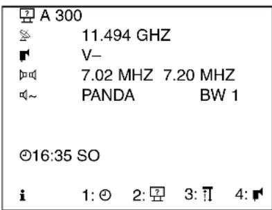 A 300 11.494 GHZ V- 7.02 MHZ 7.20 MHZ PANDA BW 1 Ø16:35 SO i 1: Ø 2: ☐ 3: ☐ 4: ⚠
