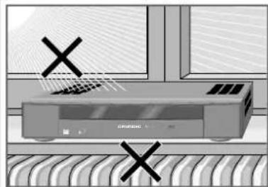 GRUNDIG Cinia DTR 2280 S - AUFSTELLEN UND SICHERHEIT - 3