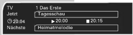 TV 1 Das Erste Jetzt Tagesschau 20:04 ▶ 20:00 □ 20:15 Nächste Heimatmelodie
