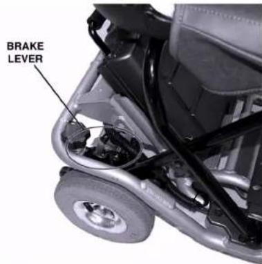 UltraLite Fold & Go UL 370 - WARNING! Never sit in vehicle if it is in "freewheel" mode on an incline. - 1