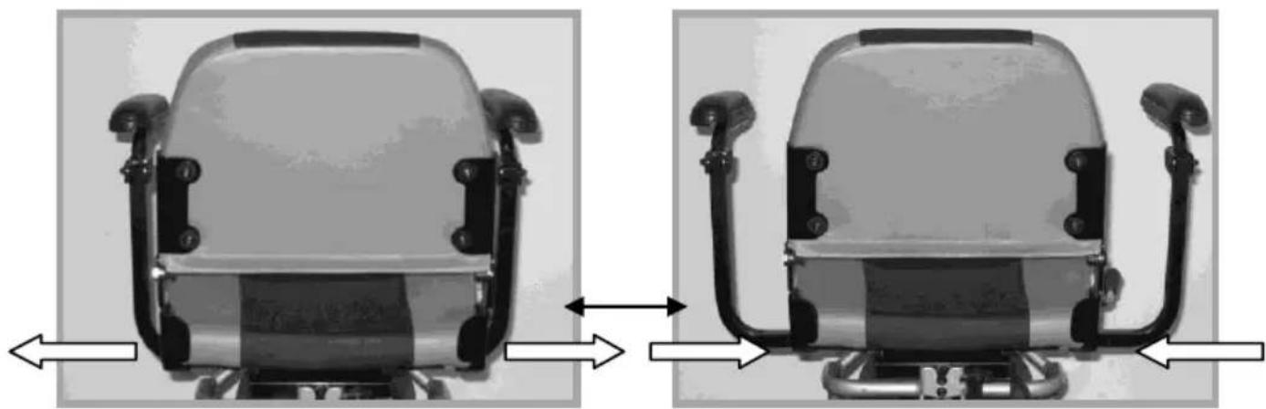 Travelux Boost - Armrest width adjustment - 1