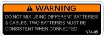 Shoprider TE-7A - Labels and Warnings - 2