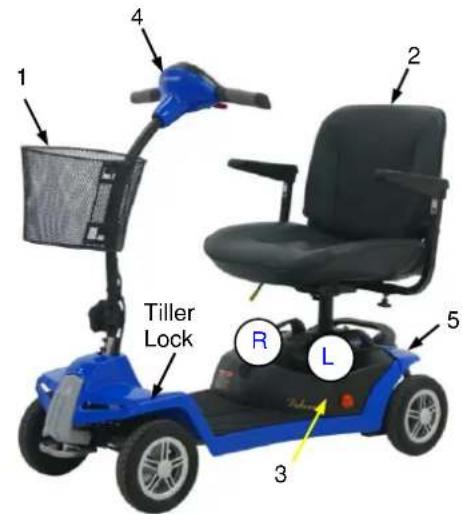 Shoprider TE-7A - Disassembly (Fig 6 & 7) - 3