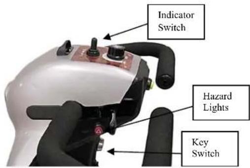 Shoprider Sovereign LE4 - Hazard Warning Switch - 3