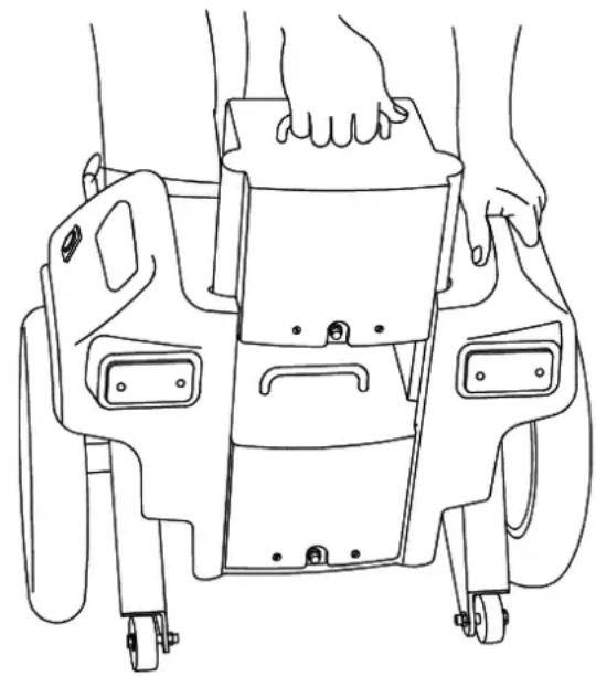 Sunrise Medical F16 - Assembling the batteries - 1