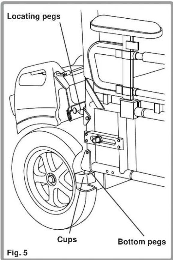 Sunrise Medical F16 - Assembling the motor unit and wheelchair - 1