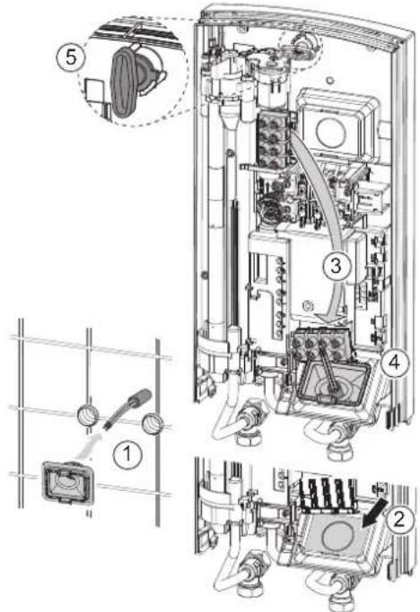 AEG DDLE OKO TD24 - Przyłącze elektryczne – podtynkowe – dół - 1