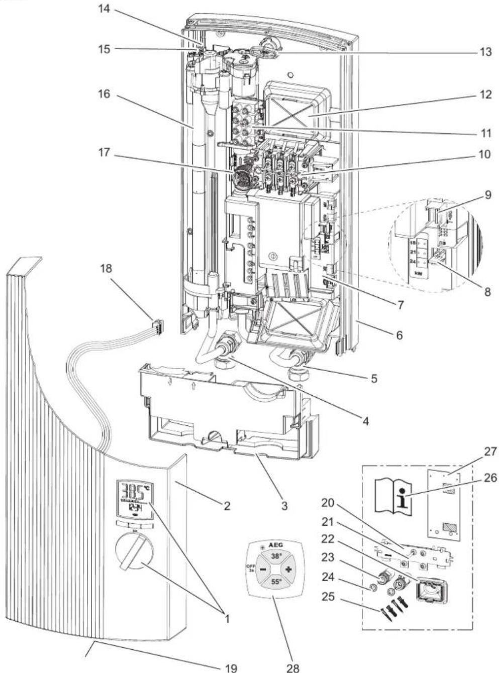 AEG DDLE OKO TD24 - Gerätebeschreibung - 1