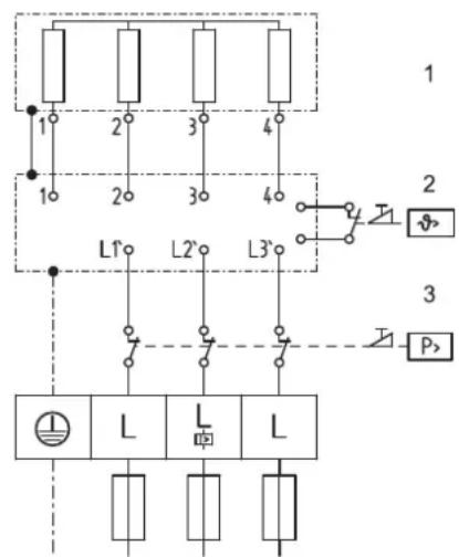 1 2 3 4 L1' L2' L3' 1 2 3 4 2 3 P>
