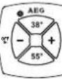 AEG DDLE OKO TD 21 - Bedienung Temperaturfunktaster - 1