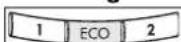 AEG DDLE OKO TD 21 - Selecting / deselecting ECO - 1