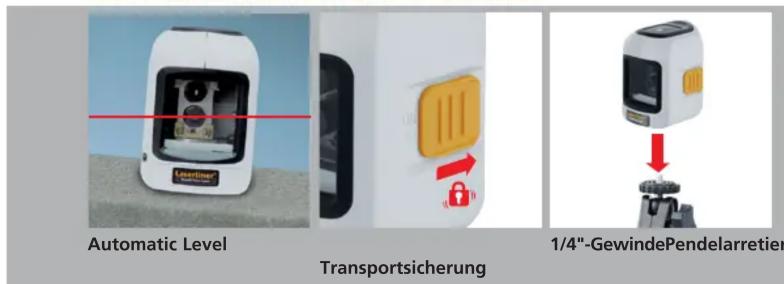 Automatic Level Transportsicherung 1/4"-GewindePendelarretier